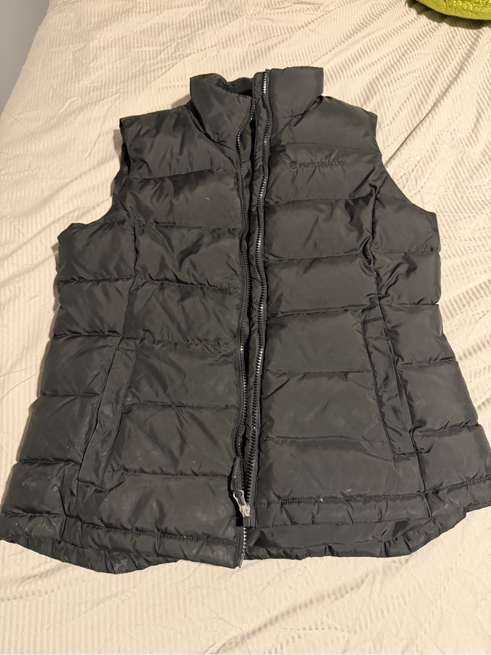 Free Country Black Quilted Puffer Vest